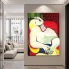 Hand Painted Oil Painting Pablo Picasso After the Original Painting Small the Dream Living Room Hallway Bedroom Luxurious Decorative Painting - 90X120