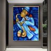 Hand Painted Oil Painting Abstract Wall Painting- musician Portrait Oil Painting On Canvas - Wall Art Picture -Acrylic Texture Home Decor - 90X120cm -