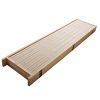 6-Panel Room Divider;  6 FT Tall Room Divider;  Folding Privacy Screens;  Freestanding Room Dividers - Natural
