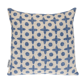 Parkland Collection Transitional Print Square 18" x 18" Pillow (Color: Blue, size: 18" x 18")