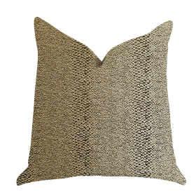 Plutus Shimmer in Gold Metallic Luxury Throw Pillow (Color: Gold, size: Double sided  22" x 22")