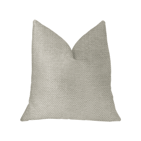 Plutus Sanctuary White Luxury Throw Pillow (Color: White, size: Double sided  20" x 26" Standard)