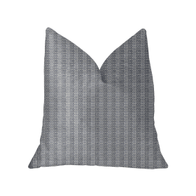 Plutus Napoleon Gray and Beige Luxury Throw Pillow (Color: Gray, Beige, size: Double sided  26" x 26")