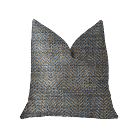 Plutus Everest Green and Gold Luxury Throw Pillow (Color: Green, Gold, size: Double sided  24" x 24")