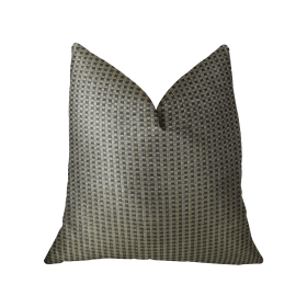 Plutus Bellevue Brown Handmade Luxury Pillow (Color: Brown, size: Double sided  20" x 26" Standard)