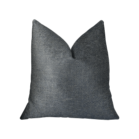 Plutus Montesano Blue Handmade Luxury Pillow (Color: Blue, size: Double sided  20" x 30" Queen)