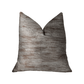 Plutus Pretty Oasis Brown Luxury Throw Pillow (Color: Brown, size: Double sided  22" x 22")