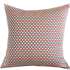 Plutus Sunny Cave Orange and Beige Luxury Throw Pillow (Color: Orange and Beige, size: Double sided  24" x 24")