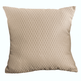 Plutus Diamond Cascade Brown Geometric Luxury Outdoor/Indoor Throw Pillow (Color: Brown, size: Double sided  16" x 16")