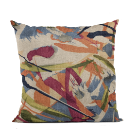 Plutus Multi-Color Graphic Print Luxury Throw Pillow (Color: Multi-Color, size: Double sided  26" x 26")