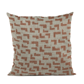 Plutus Brown, Beige Angles Abstract Luxury Throw Pillow (Color: Brown, Beige, size: Double sided  20" x 20")