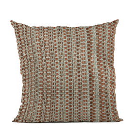Plutus Multi-Color Weave Stripe Luxury Throw Pillow (Color: Multi-Color, size: Double sided  26" x 26")