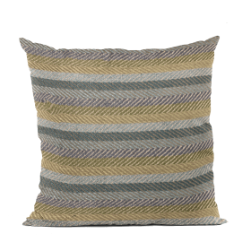 Plutus Blue Tracks Stripe Luxury Throw Pillow (Color: Blue, size: Double sided  20" x 36" King)